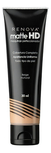 Base De Maquillaje Liquido Perfeccionador Matte Hd Renova Tono Beige natural