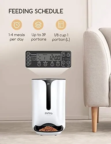 Dispensador Roffie Pet C/temporizador Automatico - Blanco