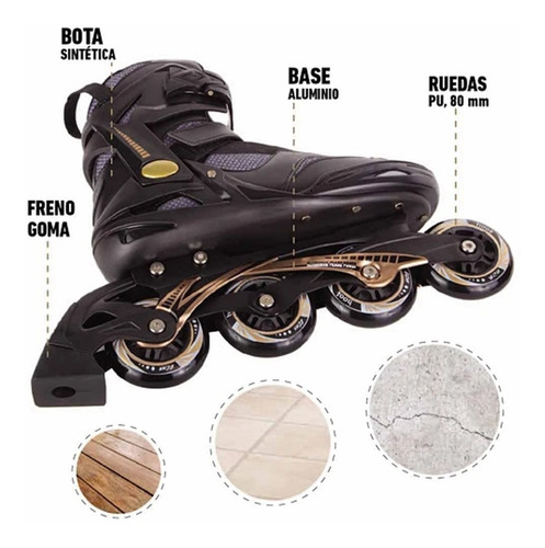 Patin En Linea Hook Hit Gold Hook