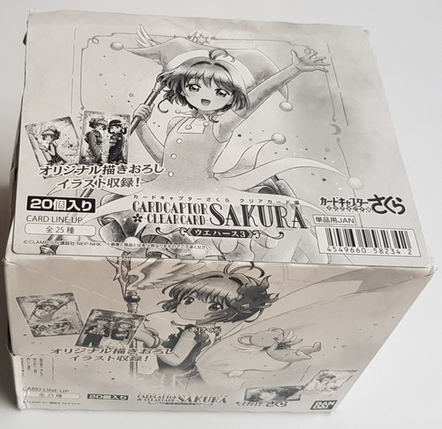 Cardcaptor Sakura Clear Card Bandai Wafer 3 Caja 20 Sobres