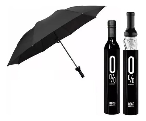 Paraguas Sombrilla Portatil Bolsillo Uv Sol Lluvia Botella