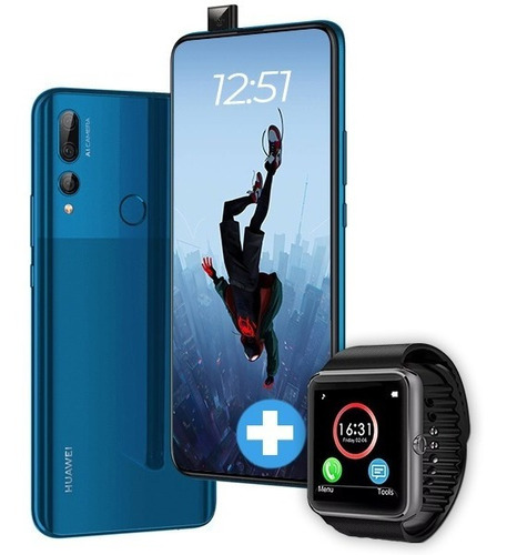 Huawei Y9 Prime 128gb Rom/4gb Ram Gtia. Oficial + Smartwatch