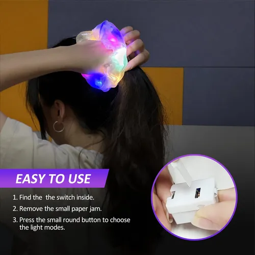 Moños, Cola, Bamba Con Luz Led Para El Cabello 2 Unidades