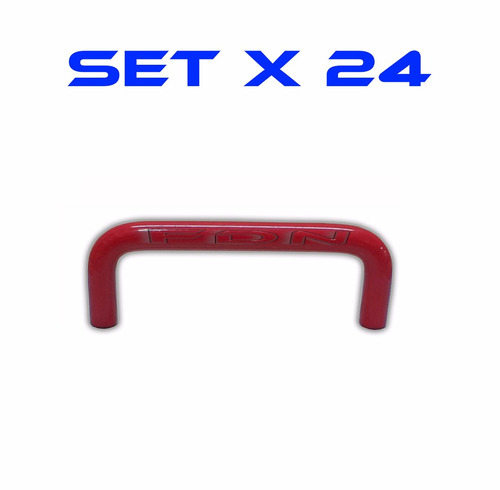 Imagen 1 de 8 de Manija 78 Mm Hierro Rojo X 24u - 3051 R - Fdn