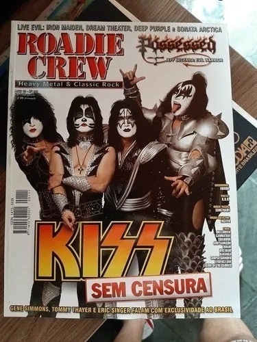 Roadie Crew Kiss Sem Censura Ano 10 # 111 Poster Udo Accept