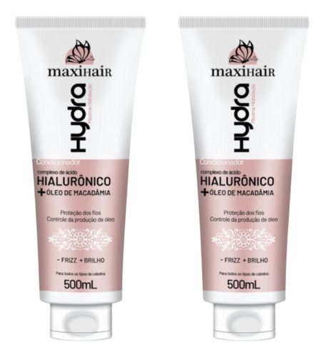 Condicionador Maxihair 500ml Hialur+oleo De Macadamia - 2un