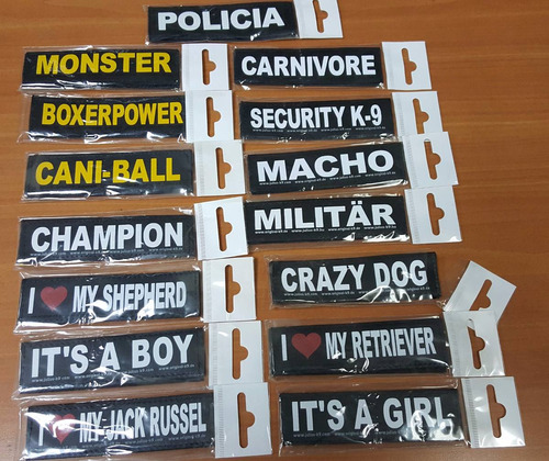 Julius K-9 Logos Surtidos Par, 11 X 3,5 Cms, Talla Mini A 0