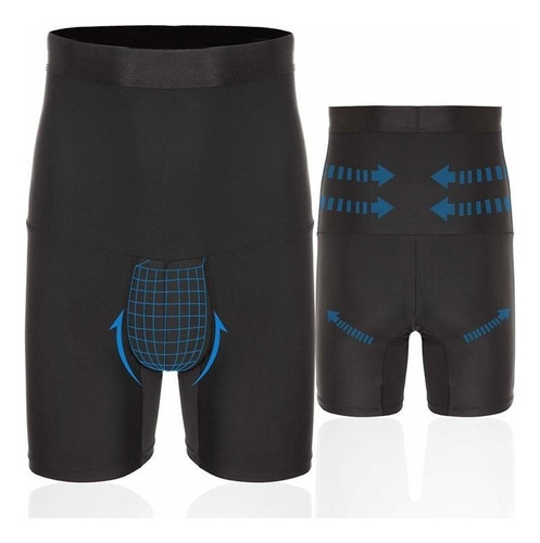 Calzoncillos Boxer Adelgazantes De Cintura Alta Para Hombre