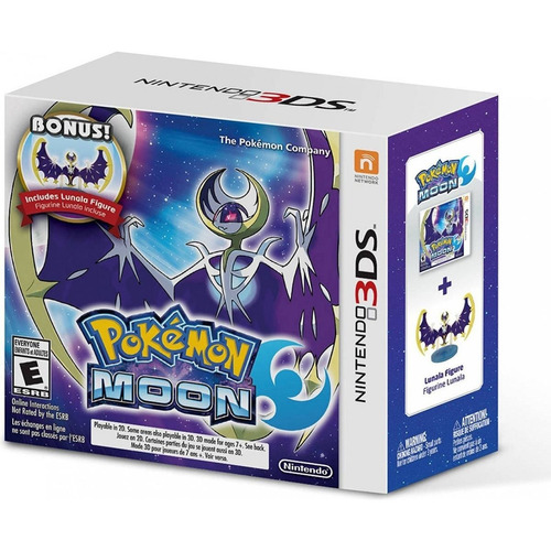 Pokémon Moon + Lunala Figure Limited - 3ds