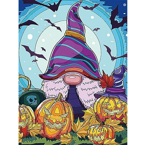 Kits De Arte De Diamantes Halloween Adultos, Gnomos Diy...