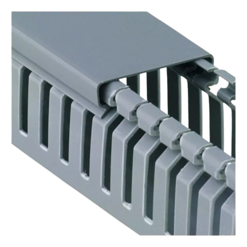 Canaleta Recorte Aberto Cinza 50x35mm 2 M - Dutoplast