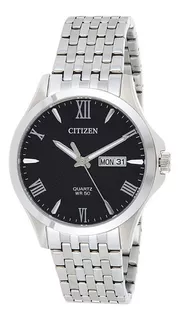 Reloj Citizen Hombre Acero Clasico Bf202051e Color de la malla Plateado Color del bisel Plateado Color del fondo Negro