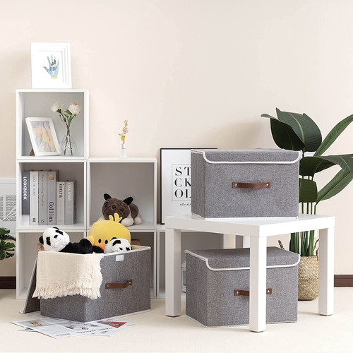 Cajas Almacenaje Lavable, Paquete De 3 Contenedores