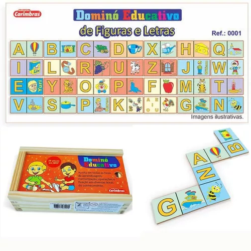 Jogo dominó do alfabeto- Alfabetização - Diário de Alfabetização