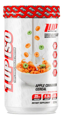 Proteína 1up 100% Whey Hidrolizada & Isolate 2.31 Lb 28 Srv Sabor Apple Cinnamon Cereal