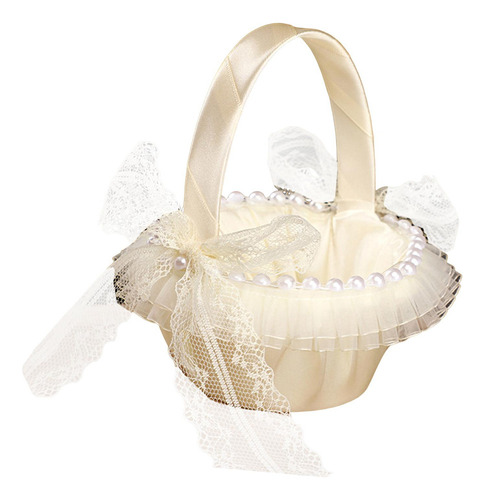 Cesta De Almacenamiento De Pétalos For Niña De Flores De