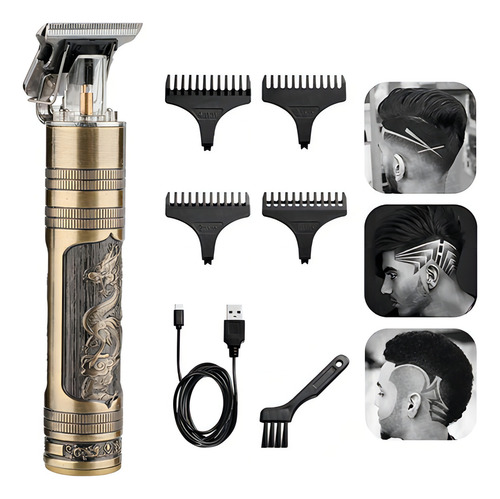 Maquininha Cabelo Pezinho Barba Corpo Dragão Vintage
