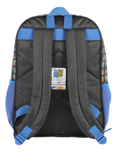 Mochila Jovens Titans Escolar Infantil Teen Titans Go Costas Cor Azul