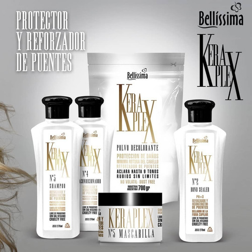 Bellissima Keraplex Mascara Baño Crema Reforzador Nº 5 X 250