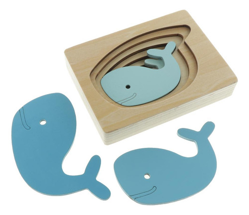 Rompecabezas De Madera Para Niños Multicolor