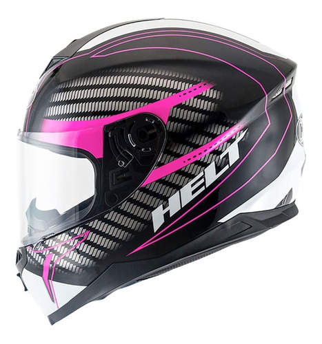 Capacete Helt New Race Charme Rosa