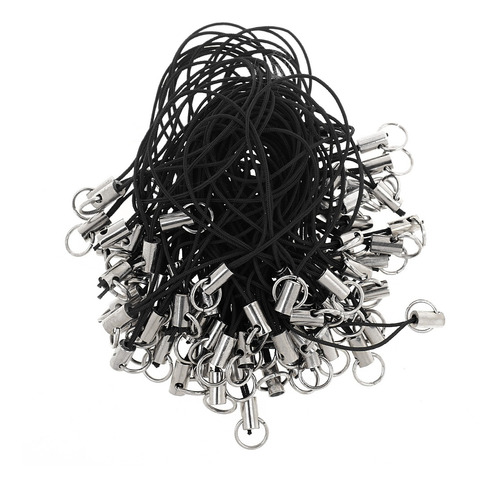 Imagen 2 de 10 de El Teléfono Celular Móvil Cables De La Correa Negro