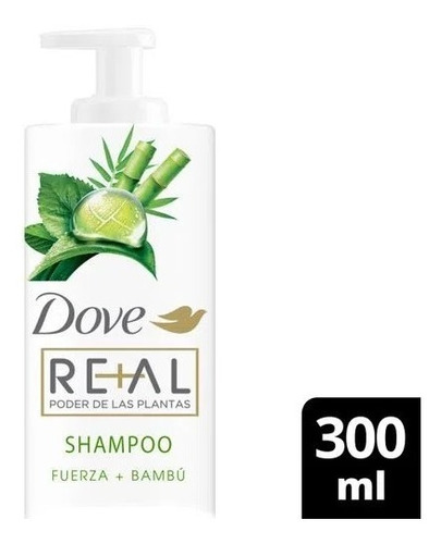 Shampoo Dove Real Poder De Las Plantas Fuerza Bambu 300 