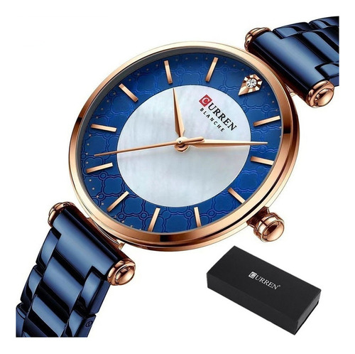 Reloj Curren Elegante De Cuarzo Impermeable Para Mujer
