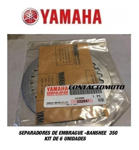 Kit Separadores Banshee Embrague Original Yamaha X 6