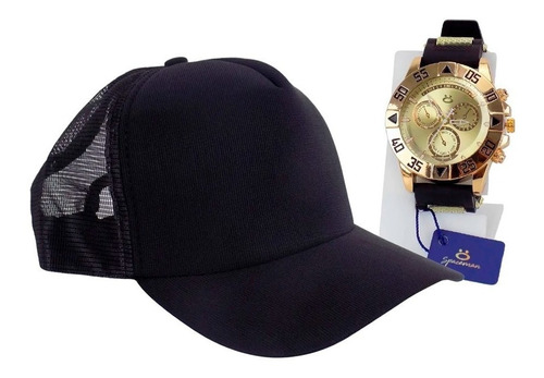 Relógio Masculino Original Silicione + Boné + Nf-e