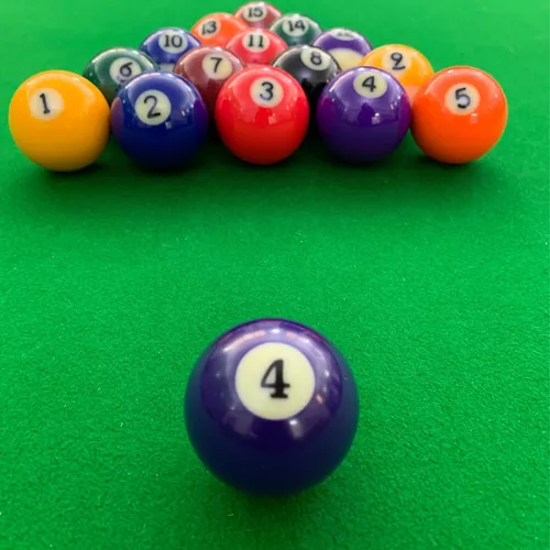 Bola Numero 4 Numerada Bilhar Sinuca Snooker 50mm Nova