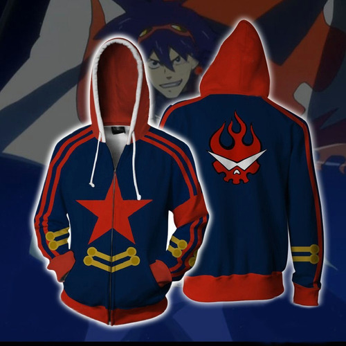Disfraz Sudadera Anime Tengen Toppa Gurren-lagann