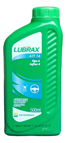 Oleo Fluido De Direção Hidraulica Atf Tipo A Lubrax 500ml