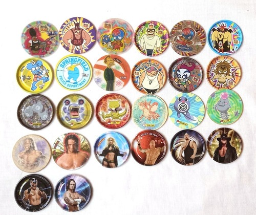 Tazos Pokemón - Mucha Lucha - Simpson - Wwe 26 Tazos