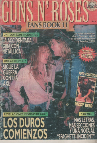 Revista Guns N' Roses - Fans Book - Nº 11 - Año 1994