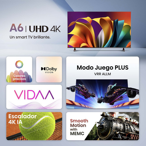 Hisense A6nv 50 4k Smart Tv Lcd-led Negro