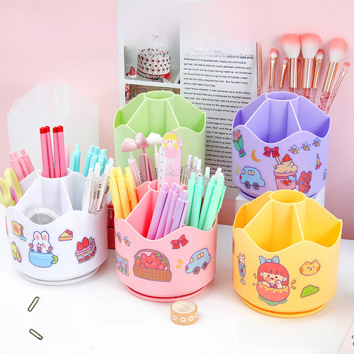 Black Style - Rotatable Large Capacity Cute Creative Office