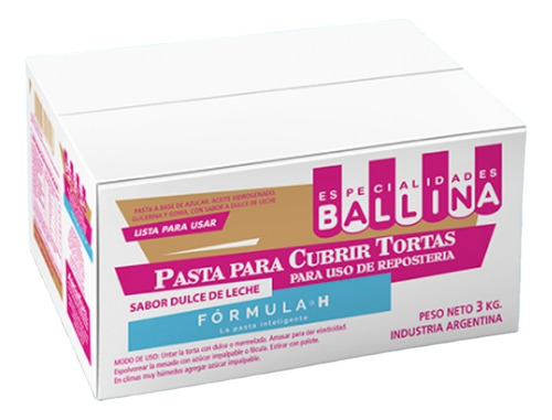 Pasta Para Cubrir Tortas Formula H Ballina 3kg