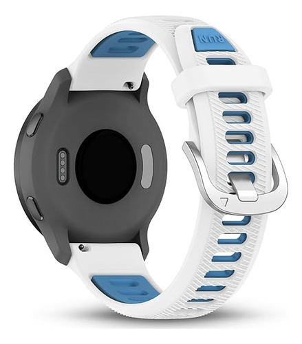 Malla Silicona Deport 22mm Para Garmin Samsung Watch Bla/ce