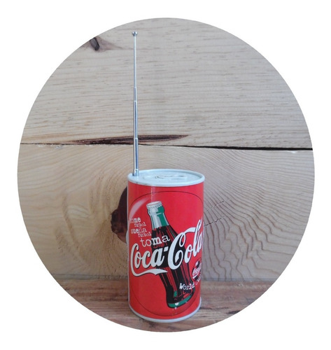 Lata De Coca Cola Promocional Vintage Radio De Frecuencia