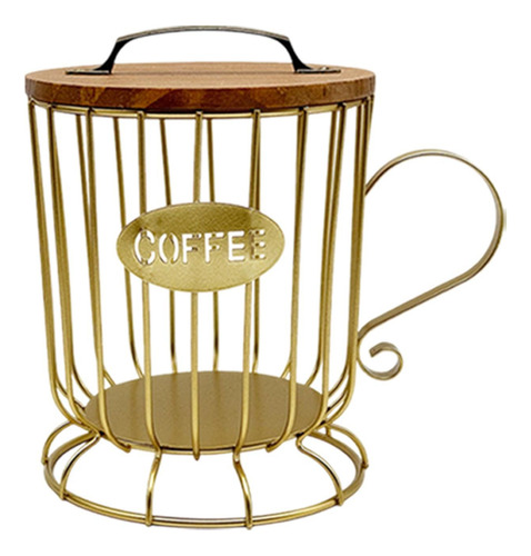 Soporte Para Cápsulas De Café, Organizador, Jaula De L Oro