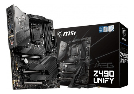 Motherboard Msi Meg Z490 Unify Lga1200 3 Años Color Negro