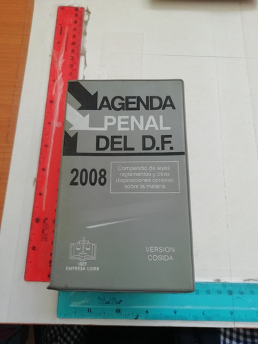 Agenda Penal Del Df 2008 Ediciones Fiscales Isef 