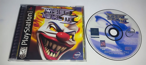 Twisted Metal 3 Black Label Ps1 Físico Midia Prata