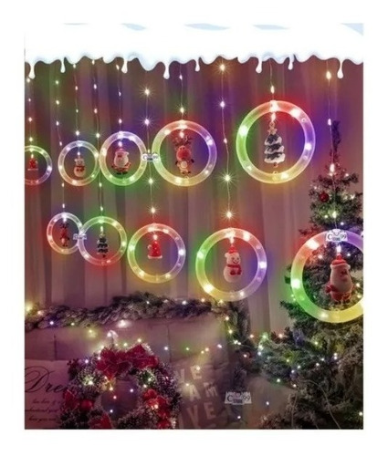 Cortina Esfera Luces Ledmulticolor Cortinas De Luces Navidad