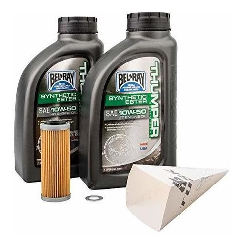 Kit Cambio De Aceite Tusk 4t Bel-ray Synthetic 10w-50