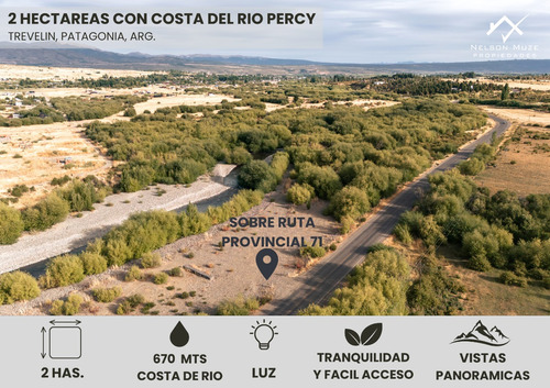 Lote Venta 2 Ha, Con Costa Rio. Trevelin, Chubut. Ruta Al Parque Nacional Alerces