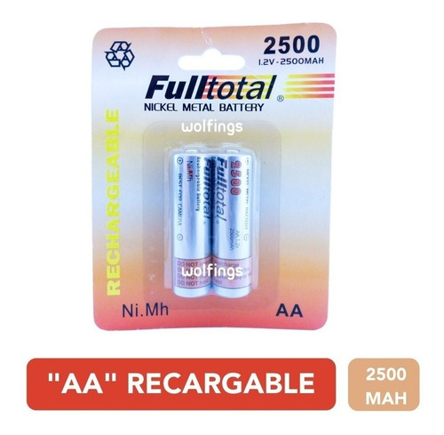 Imagen 1 de 9 de Cargador 4 Pilas Usb + 4 Pilas Aa 2500 Mah Recargables