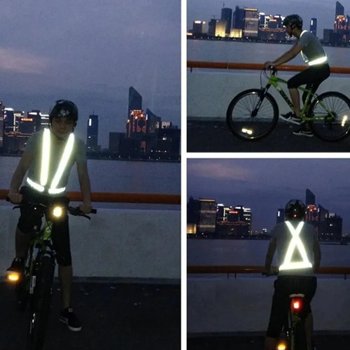 Arnés Elástico Con Reflectante Ajustable Bicicleta, Running
