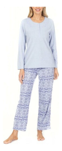 Pijama Mujer Lady Genny J-703 Micropolar Estampado